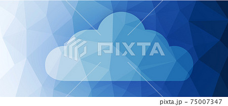 Cloud technology. Integrated digital web concept background 75007347