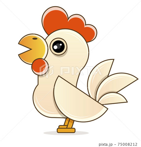 Chinese Calligraphy . Chinese translation at the bottom of the image represents The year of the rooster . Chinese Calligraphy . Chinese translation at the bottom of the image represents The year of the rooster . 75008212