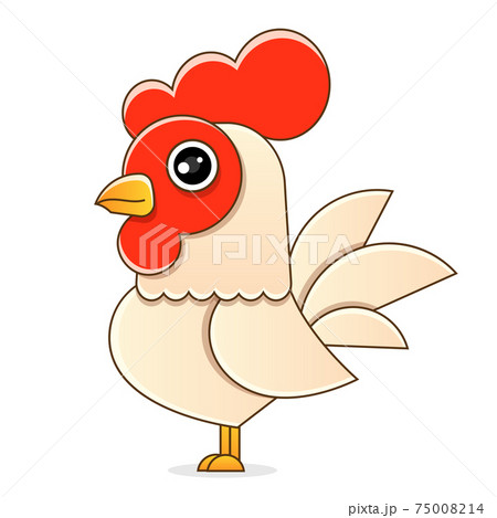 Barcelos portuguese rooster. Symbol of Portugal. Vector flat Barcelos portuguese rooster. Symbol of Portugal. Vector flat 75008214