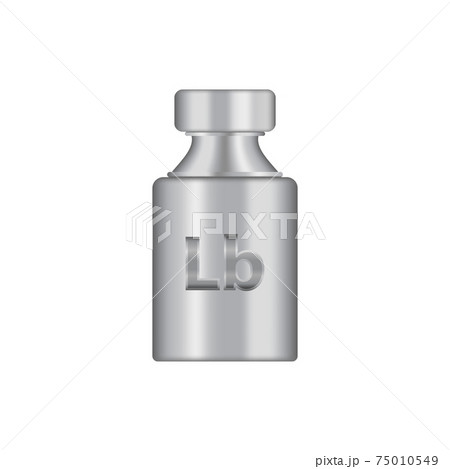 Kg weight mass golden metal realistic vector Kg weight mass golden metal realistic vector 75010549