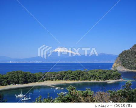 静岡県 御浜岬と富士 2月 静岡県 御浜岬と富士 2月 75010785