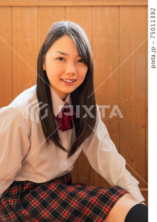 女子高生 高校生 ポートレート 女子高生 高校生 ポートレート 75011392