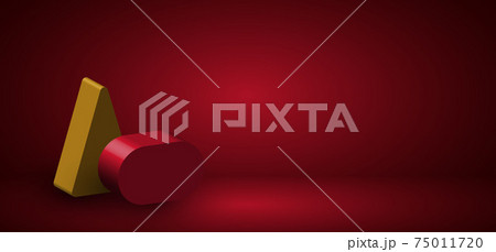 Abstract 3D rendering design artwork of geometric decorative presentation template. Abstract 3D rendering design artwork of geometric decorative presentation template. 75011720