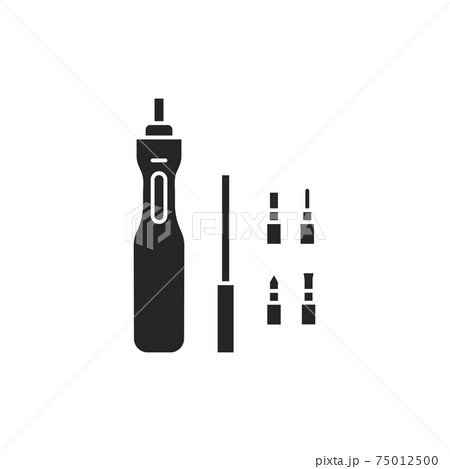 Electric screwdriver color line icon. Pictogram for web page, mobile app, promo. 75012500