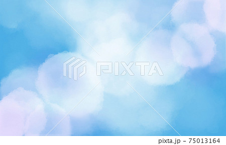 空のような青い背景のイラスト素材