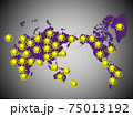 世界の新型コロナ感染分布図　イメージ 75013192