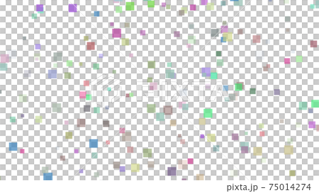 CGスクエア 多数のカラフルな四角形の背景 CGスクエア 多数のカラフルな四角形の背景 75014274