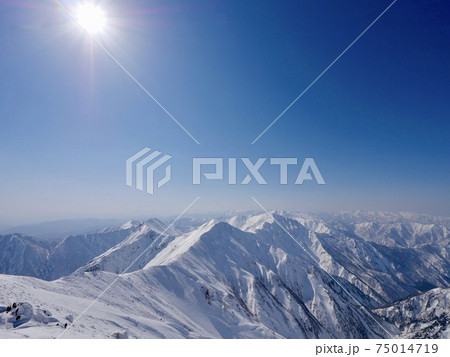 厳冬期の群馬 谷川岳 75014719