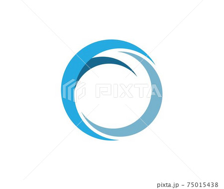 Water Wave symbol and icon Logo Template 75015438