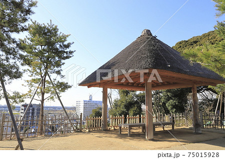 春の戸定が丘歴史公園　東屋庭園　千葉県松戸市　 75015928