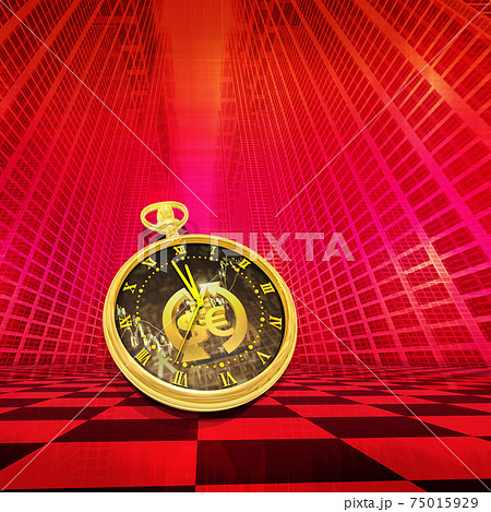 為替の時間と時計 75015929