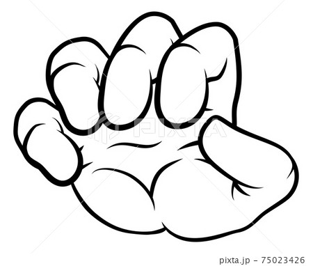 Monster Claw Cartoon Hand 75023426