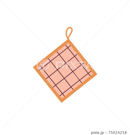 kitchen potholder in vector isolated on white kitchen potholder in vector isolated on white 75024258