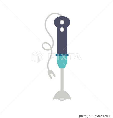 hand blender in flat style isolated on white hand blender in flat style isolated on white 75024261