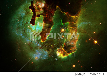 Cosmic landscape. Nebula. Elements of this image furnished by NASA Cosmic landscape. Nebula. Elements of this image furnished by NASA 75024491
