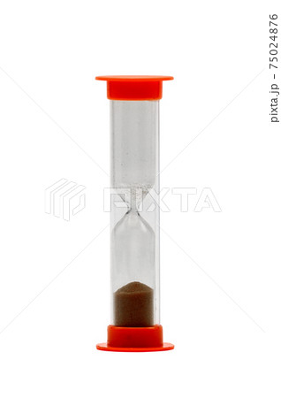 Hourglass on a white background. Sand clock Hourglass on a white background. Sand clock 75024876