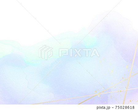 淡い水色と紫の透明水彩風の背景 複数のバリエーションがありますのイラスト素材