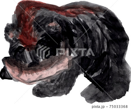 木彫りの熊のイラスト 75033368