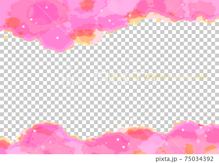 水彩のピンクのアブストラクト背景3 75034392