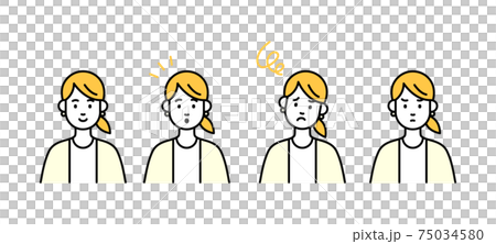 男人的面部表情模式 男人的面部表情模式 75034580