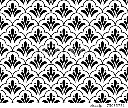 Flower geometric pattern. Seamless vector background.  75035721