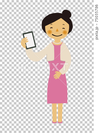 人物の素材。 パーティーのイメージイラスト。 フォーマルドレスの女性。 人物の素材。 パーティーのイメージイラスト。 フォーマルドレスの女性。 75035786