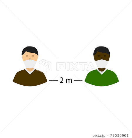 Social Distance Icon Social Distance Icon 75036901