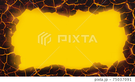 Red texture of molten lava. Template for copy space 75037091