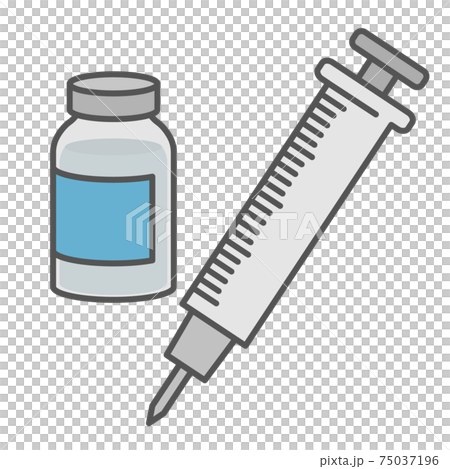 ワクチン 注射器 イラストのイラスト素材