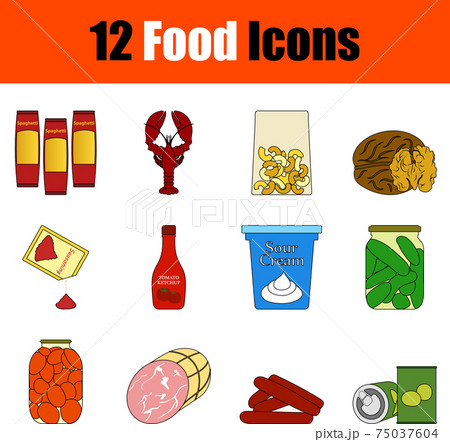 Food Icon Set 75037604