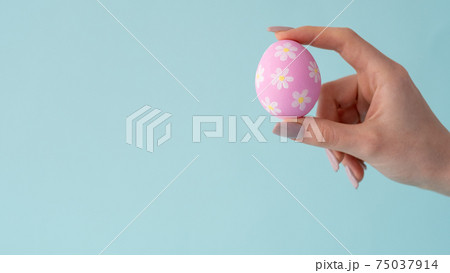 spring craft easter ornament painted egg hand blue spring craft easter ornament painted egg hand blue 75037914