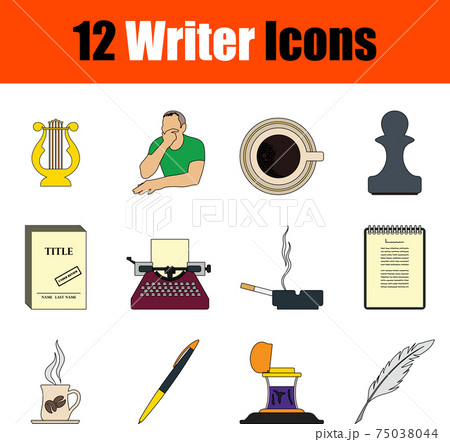 Writer Icon Set 75038044
