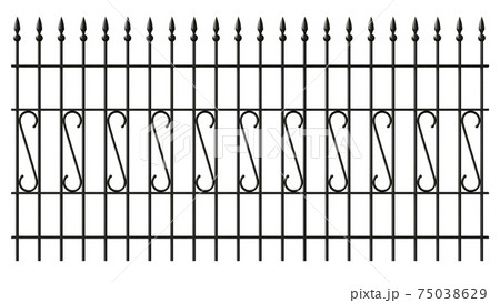 Iron lattice fence Iron lattice fence 75038629