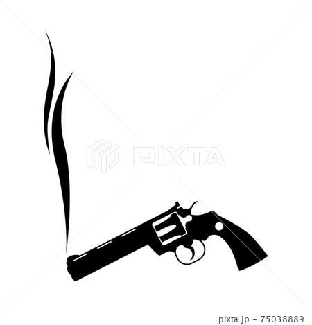 Smoking Revolver Icon Smoking Revolver Icon 75038889