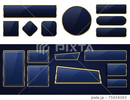 Luxury golden banner vector design illustration 75039303