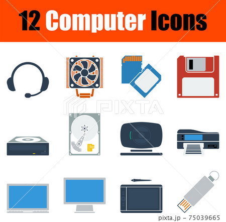 Computer Icon Set Computer Icon Set 75039665