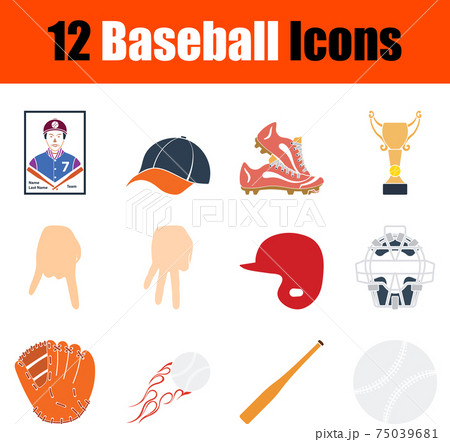 Baseball Icon Set 75039681