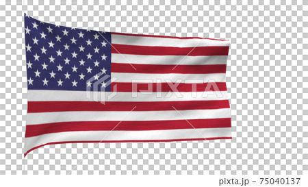 United States flag fluttering in the wind Star-Spangled Banner United States flag fluttering in the wind Star-Spangled Banner 75040137