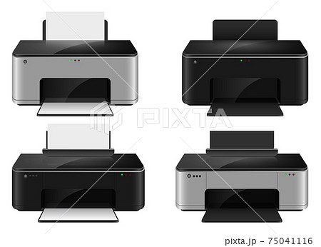 Realistic inkjet printer vector design illustration isoalted on white background 75041116
