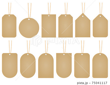 Price tag mockup vector design illustration isolated on white background 75041117