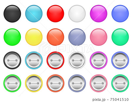 Button pin vector design illustration isolated on white background 75041510