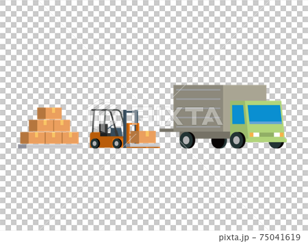 Warehouse cardboard transportation 75041619