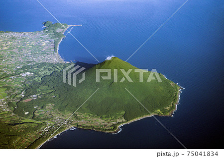 開聞岳 空撮 75041834