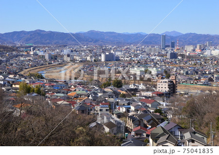 八王子市街地眺望 日野市平山の高台から 八王子市街地眺望 日野市平山の高台から 75041835