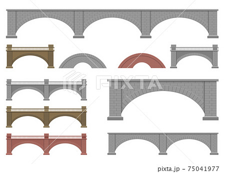 Bridges set vector design illustration isolated on white background 75041977