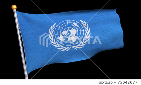 国際連合旗 のイラスト素材