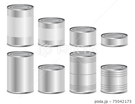 Tin Can Vector Design Illustration Isolated On のイラスト素材