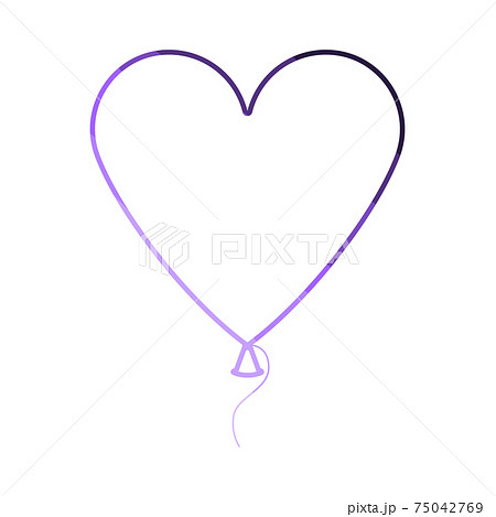 Heart Shape Balloon Icon Heart Shape Balloon Icon 75042769