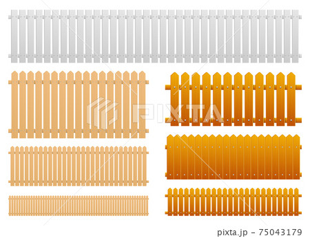 Wooden fence vector design illustration isolated on background Wooden fence vector design illustration isolated on background 75043179