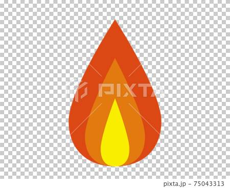 炎のベクターイラスト ガス 火 炎のベクターイラスト ガス 火 75043313